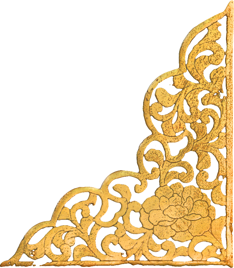 decorative golden corner